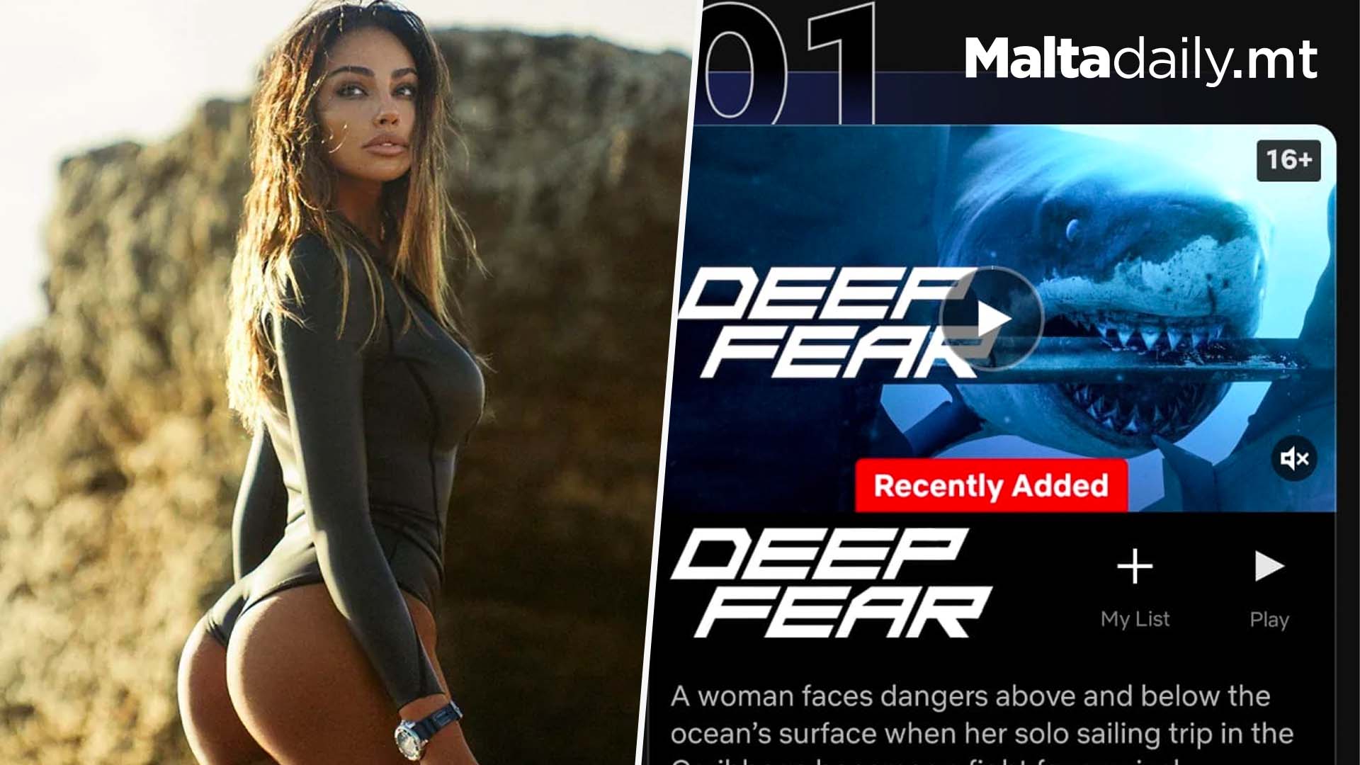 Malta Filmed 'Deep Fear' Makes It To Top 1 & 2 On Netflix