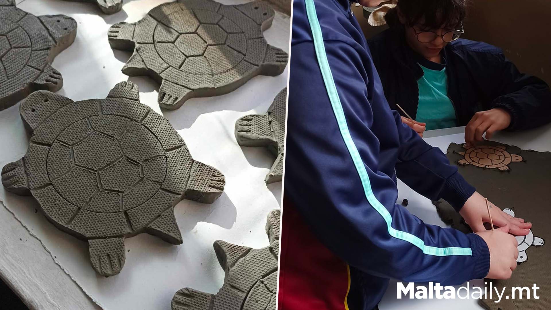 Students Create Coasters To Help Turtle In Rehabilitation
