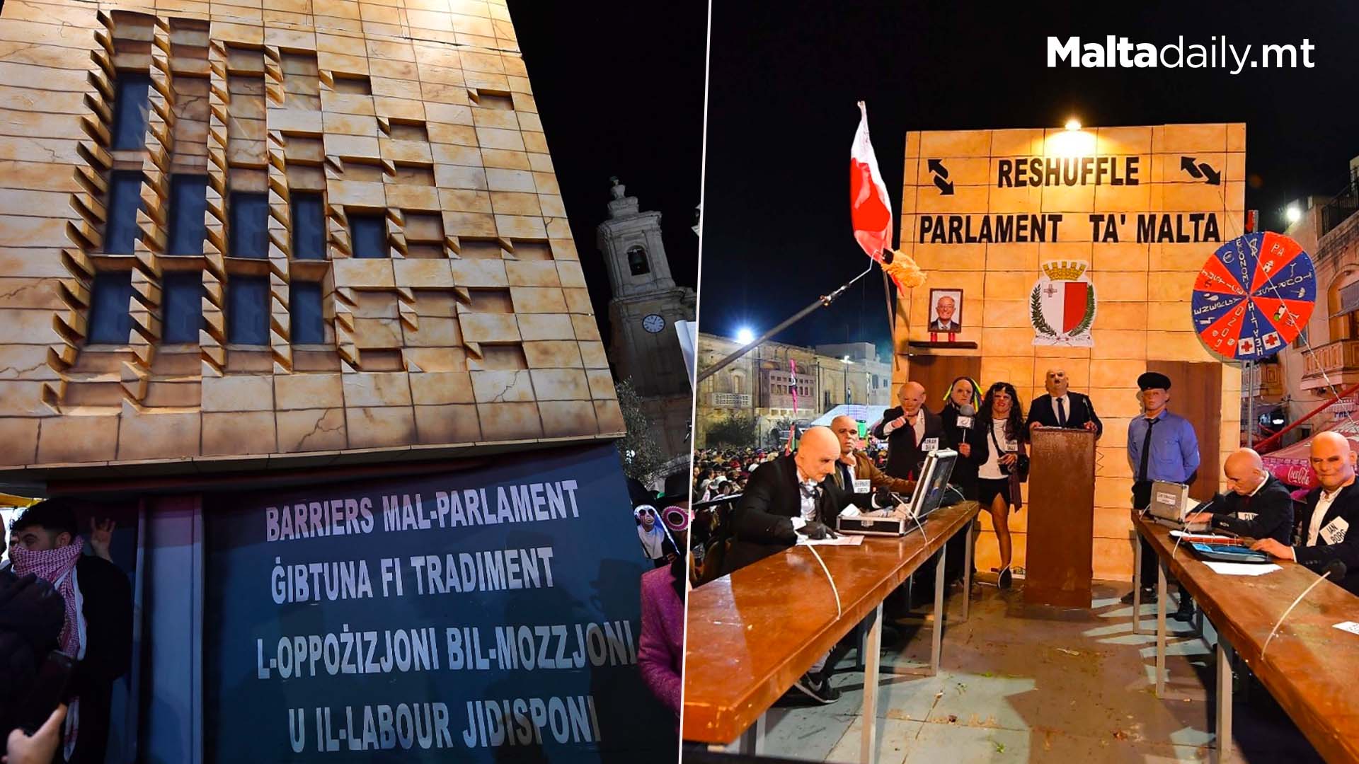 Remove Parliament Barriers Campaign Hits Nadur Carnival