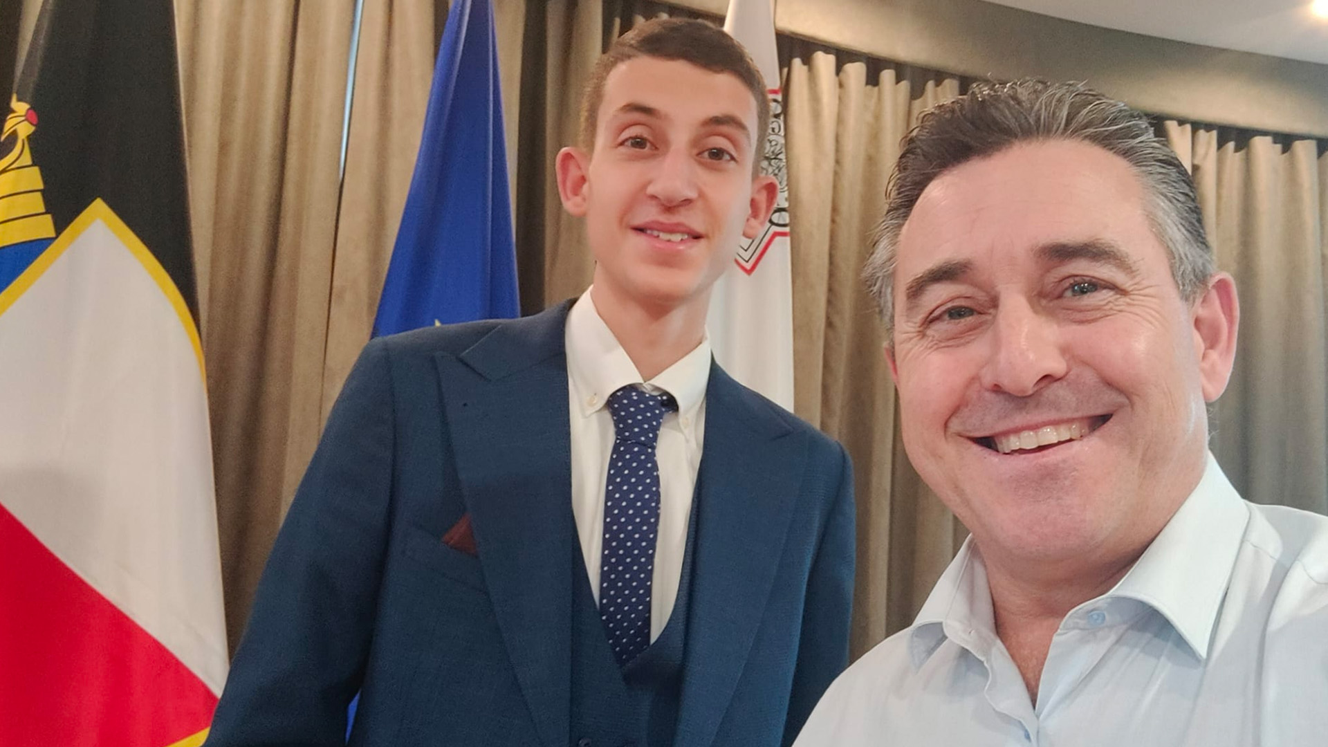 Bernard Grech & Young David Spend Day Together for 'Leaders For A Day'