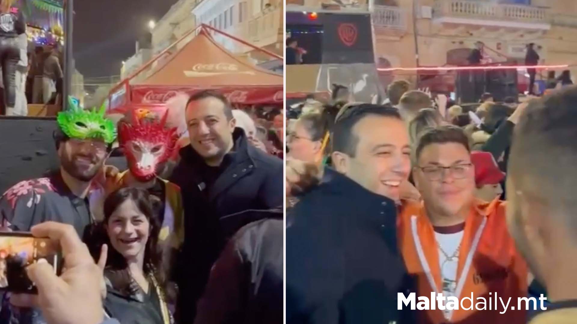 Gozo Minister Clint Camilleri Joins Nadur Carnival Fun