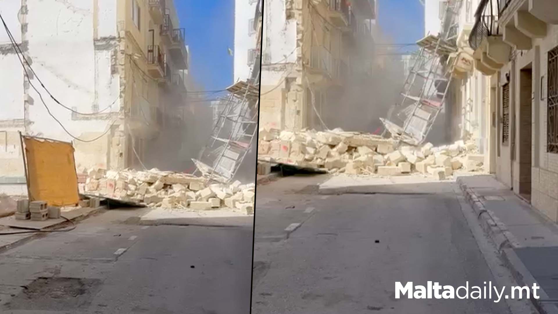 No Injured After Gżira Building Collapse