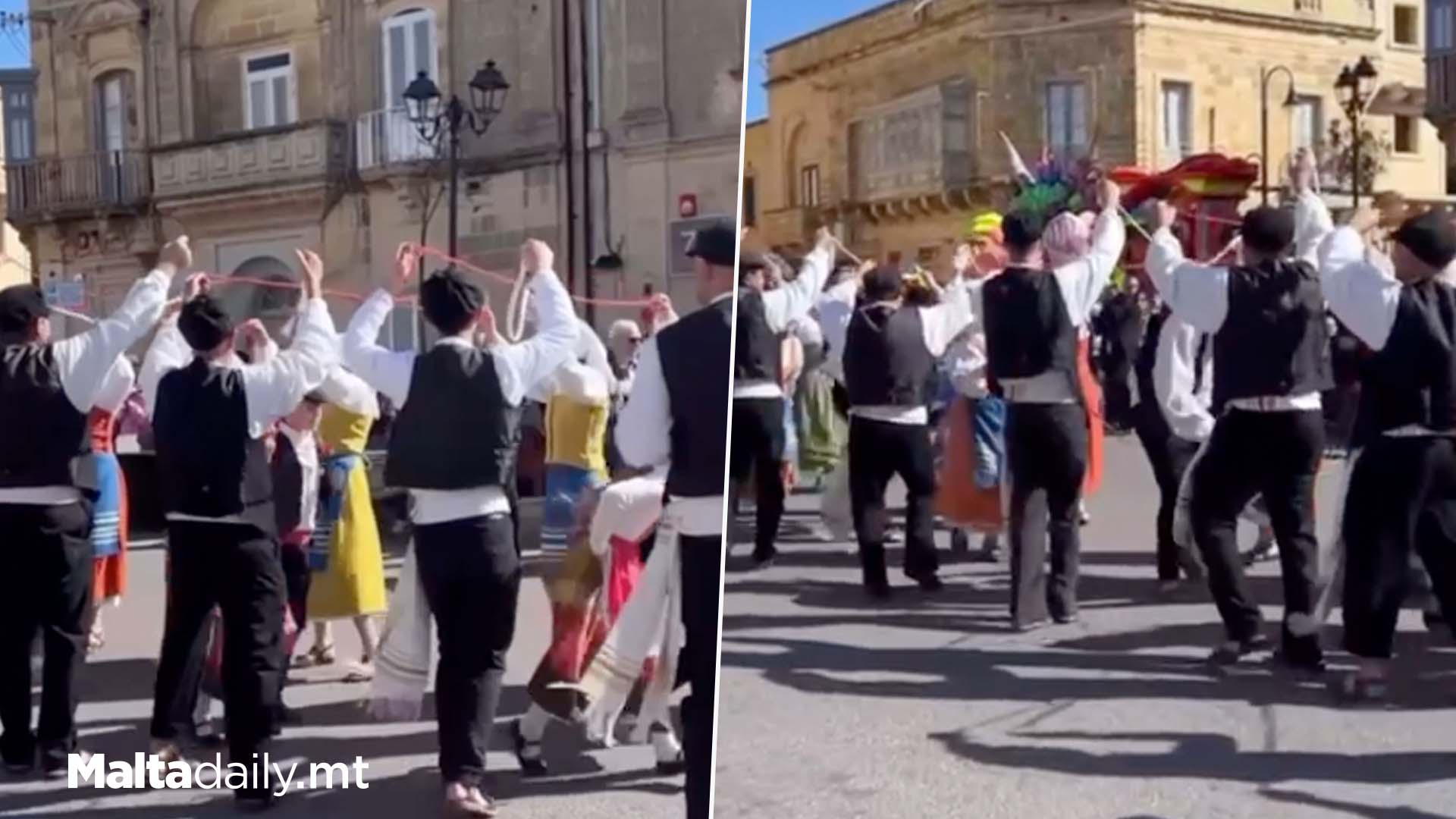 Maltese Carnival Dance 'Kummittiva' Performed In Gozo