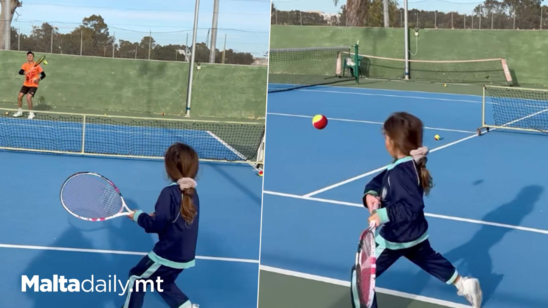 5 Year Old Mia Caruana Viral With Tennis Skills