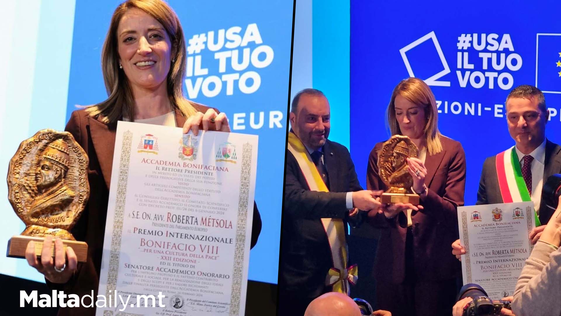 Roberta Metsola First Maltese To Win International Peace Award