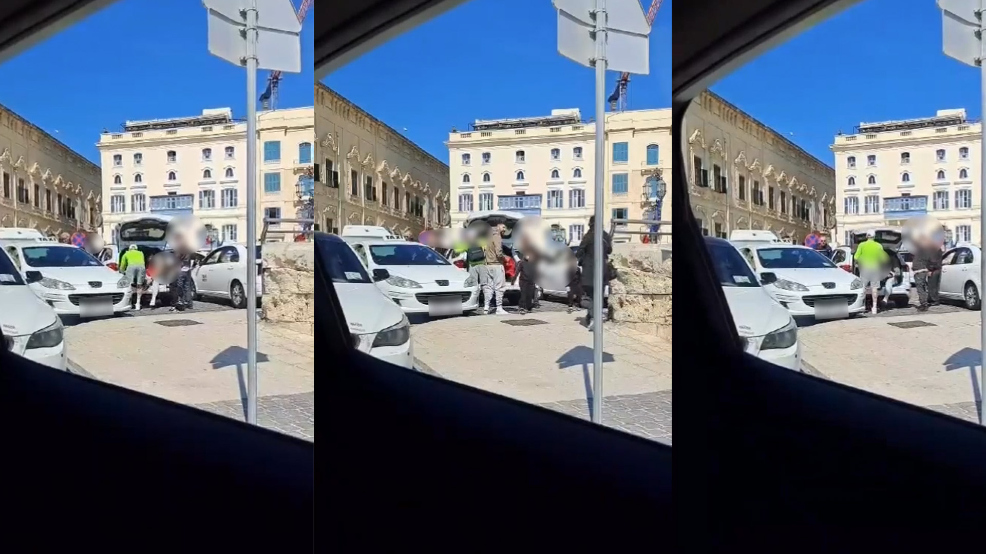 Shocking Video Shows Two Children & Two Adults Exit Taxi Boot