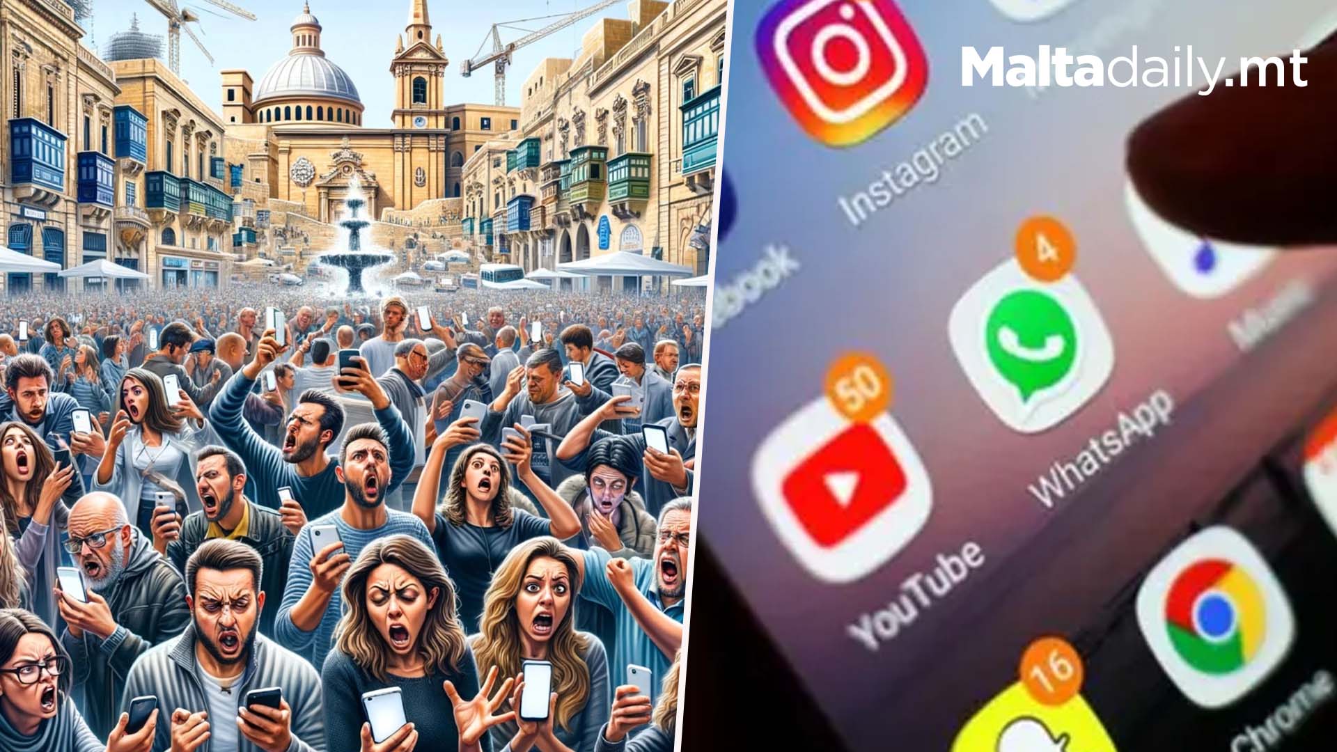 AI Imagines Malta When Social Media Was Down