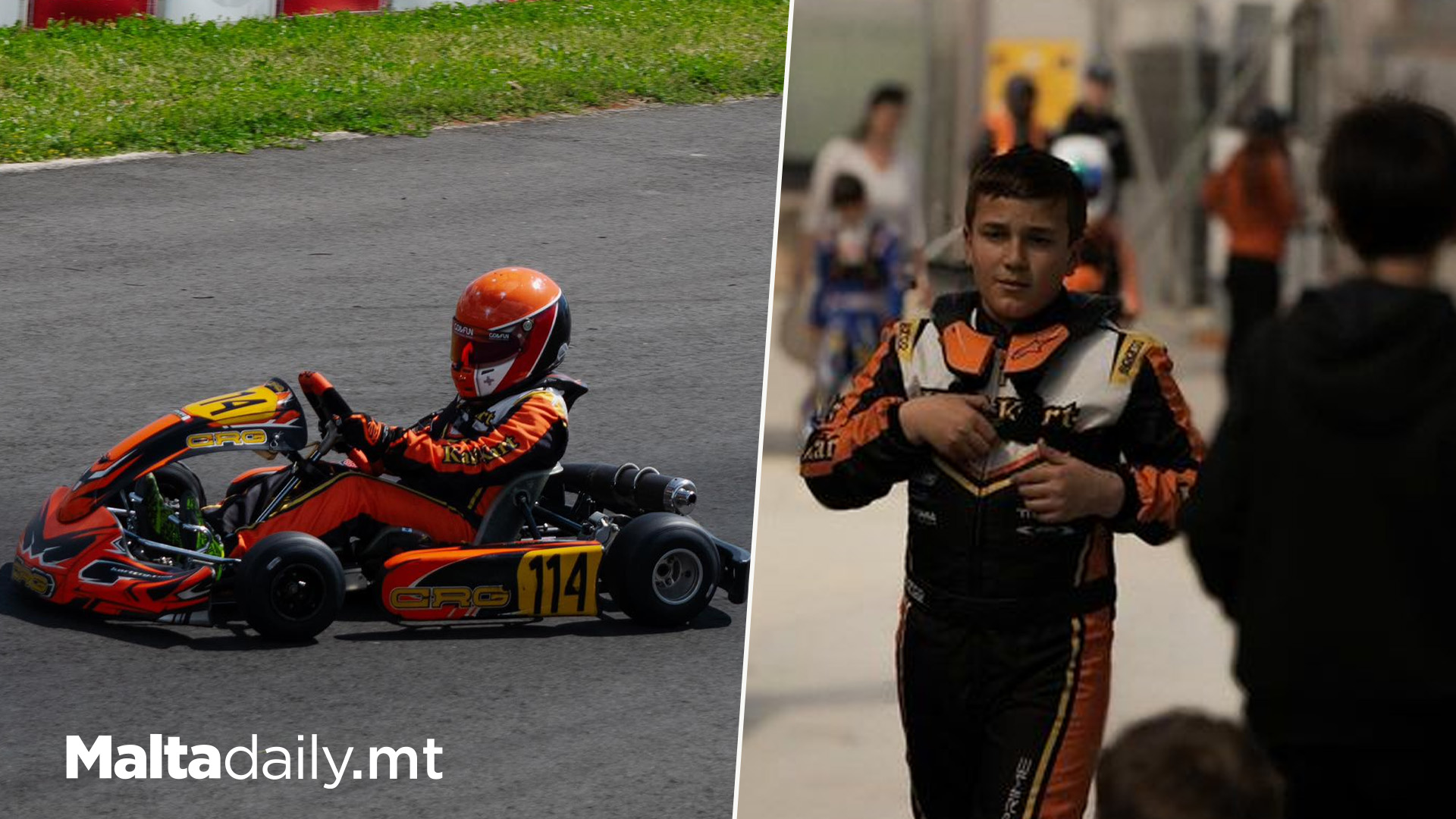 10 Year Old Maltese Go Kart Driver Competing Professionally