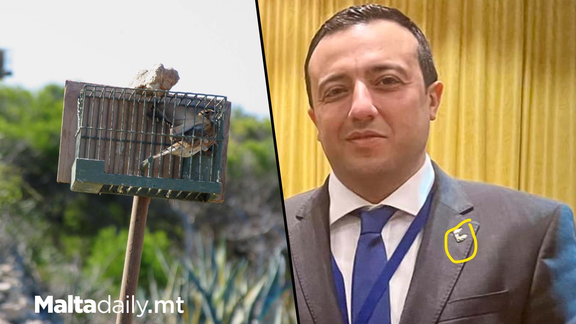 Gozo Minister Supports Hunting/Trapping With Pin At EU Court