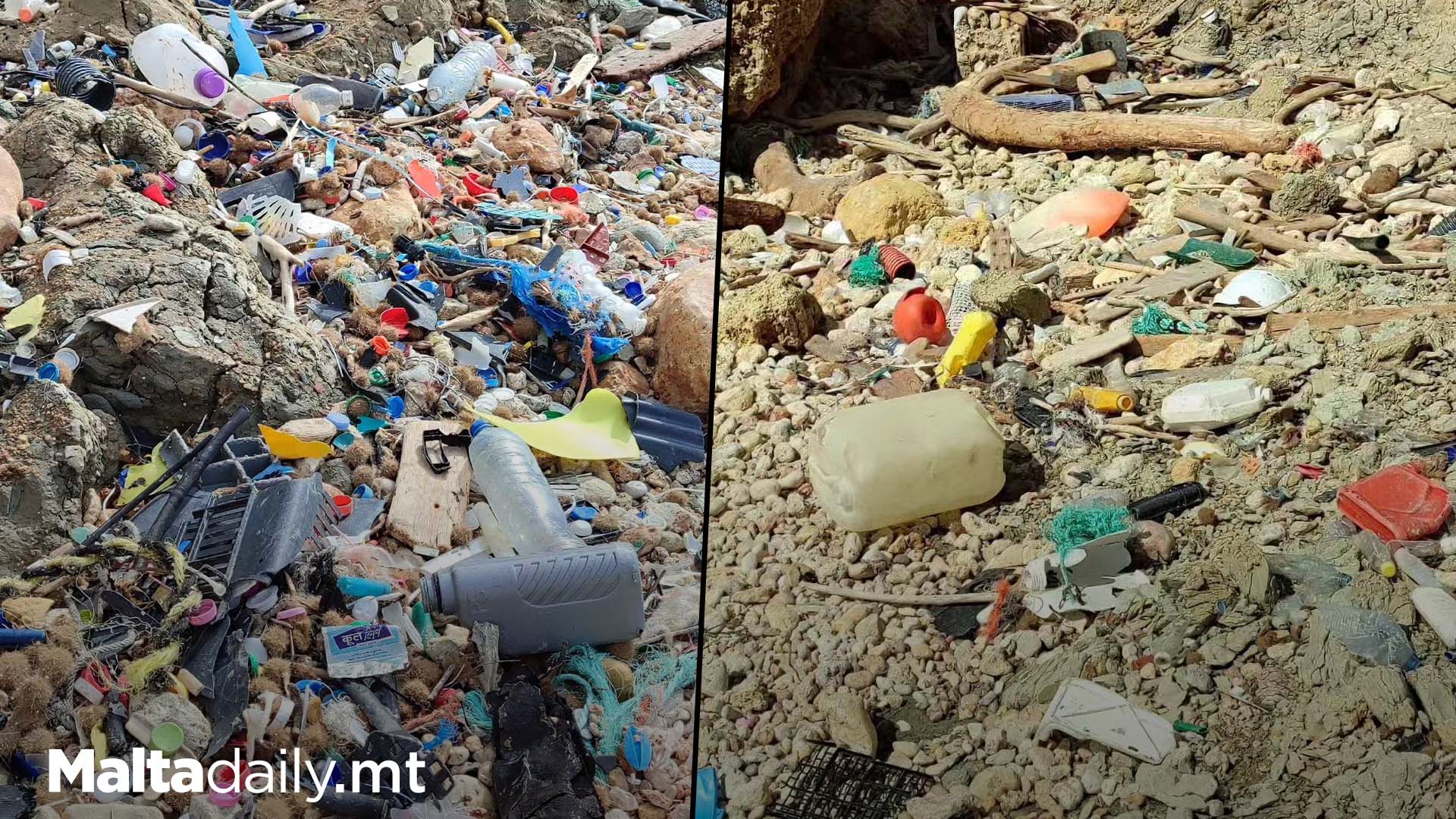 Eco Activist Highlights Malta Coast Pollution