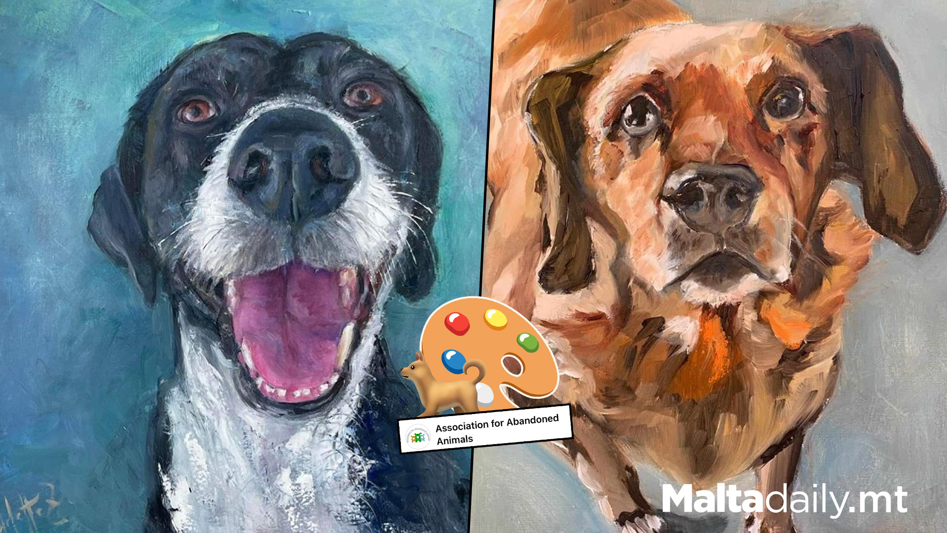 Maltese Artists Painting Shelter Dogs To Raise Funds