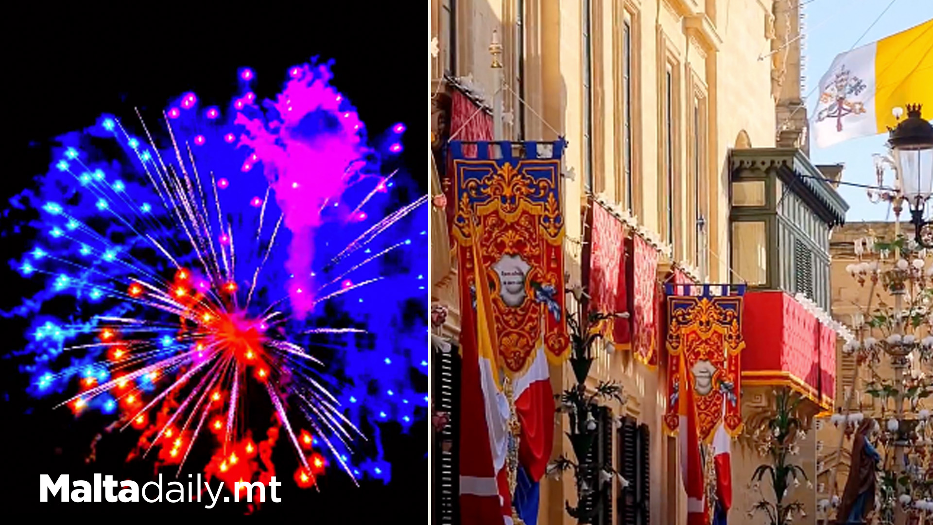 Fireworks & Decorations In Rabat For Feast of St Joseph