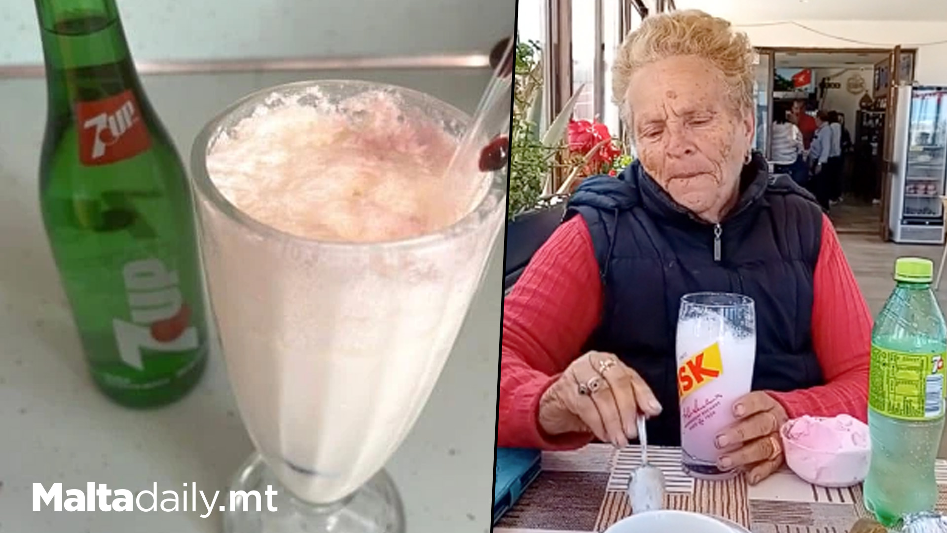 Maltese Lady Recreates Old Recipe With 7UP & Ice Cream