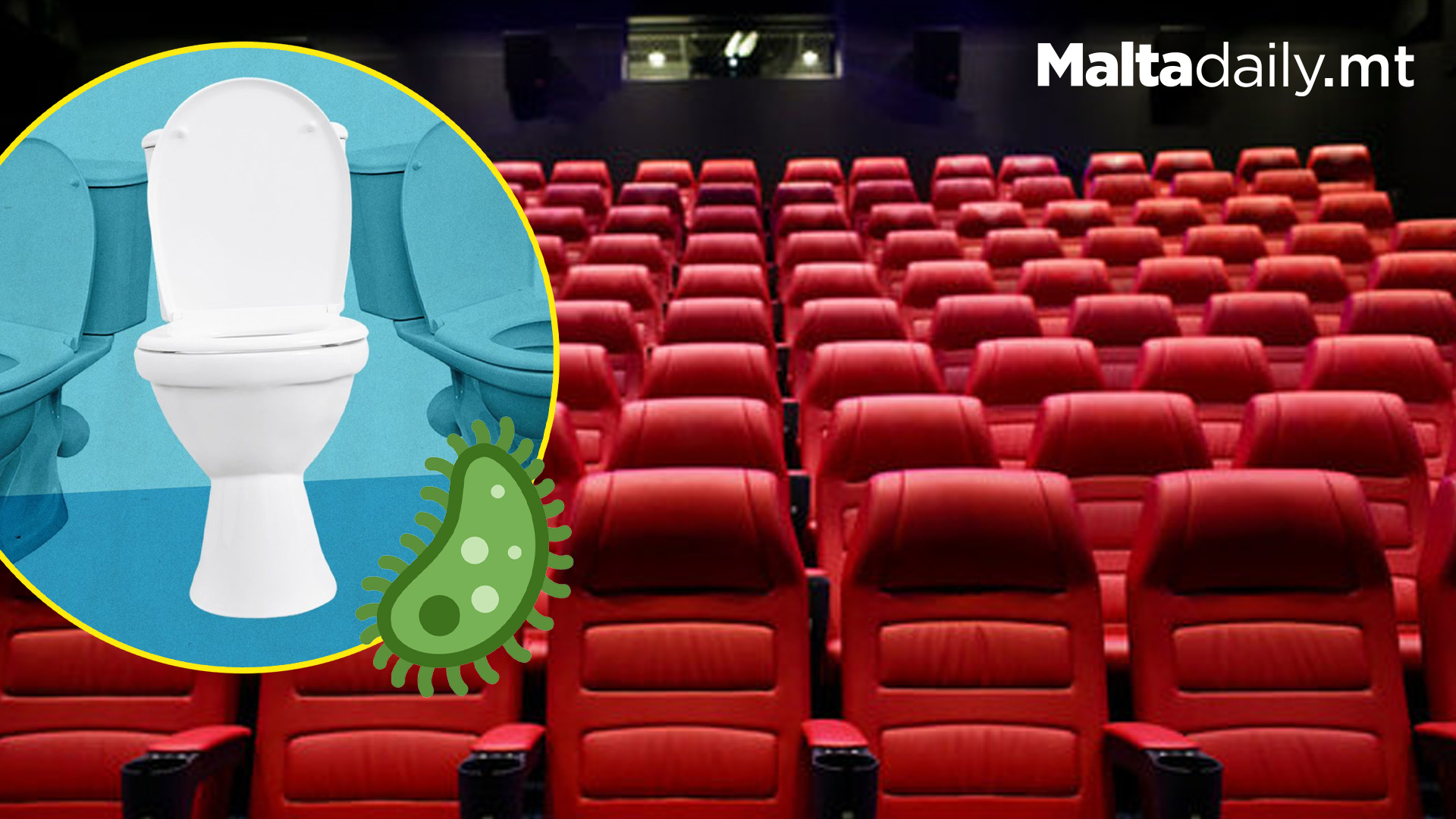 Cinema Seats Have 14 Times More Bacteria Than Toilet Seat