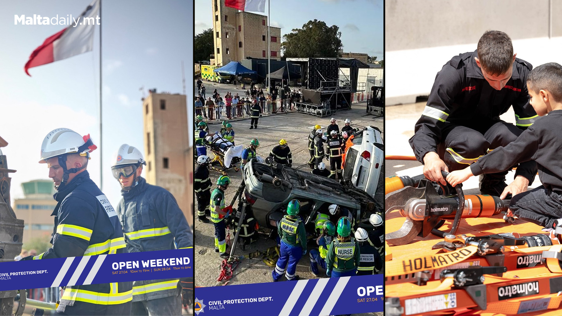 Public Attends Civil Protection Malta Open Weekend