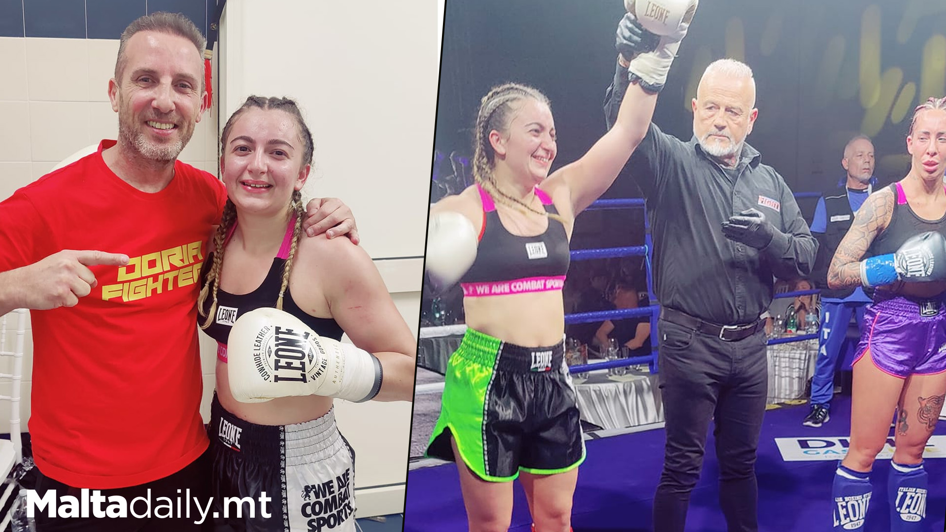 Maltese Kickboxer Emma Beats Italian World Champion
