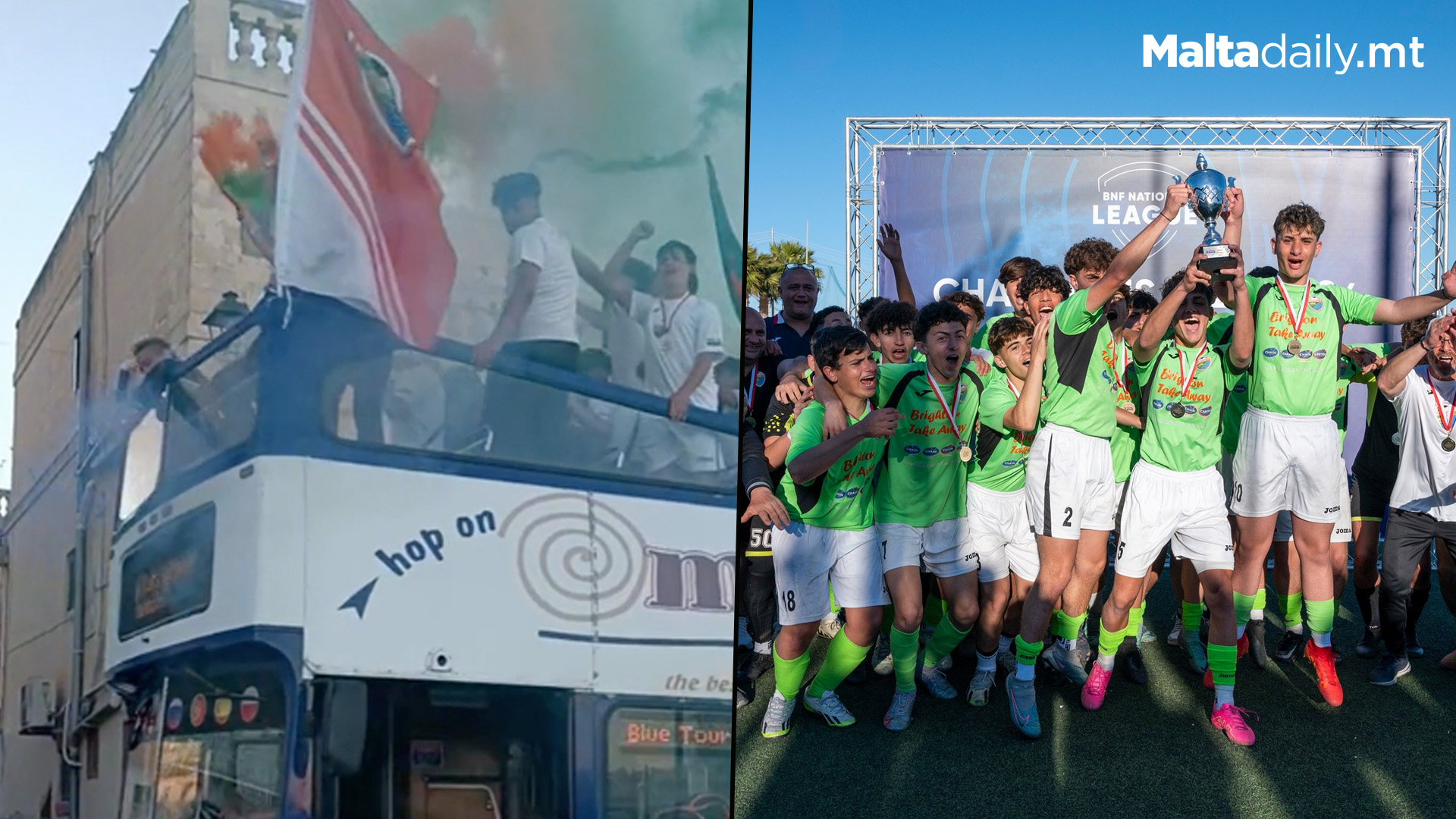 Marsaskala FC Under 17's Celebrate Section C Promotion