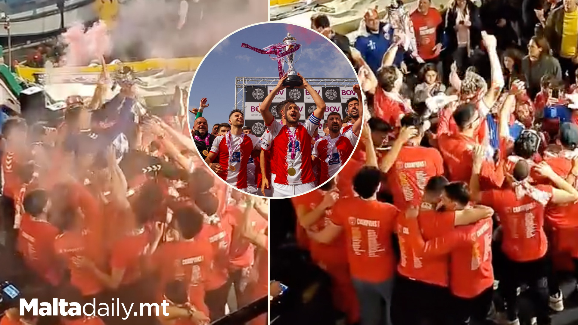 Melita FC Celebrate Challenge League 2023/24 Victory
