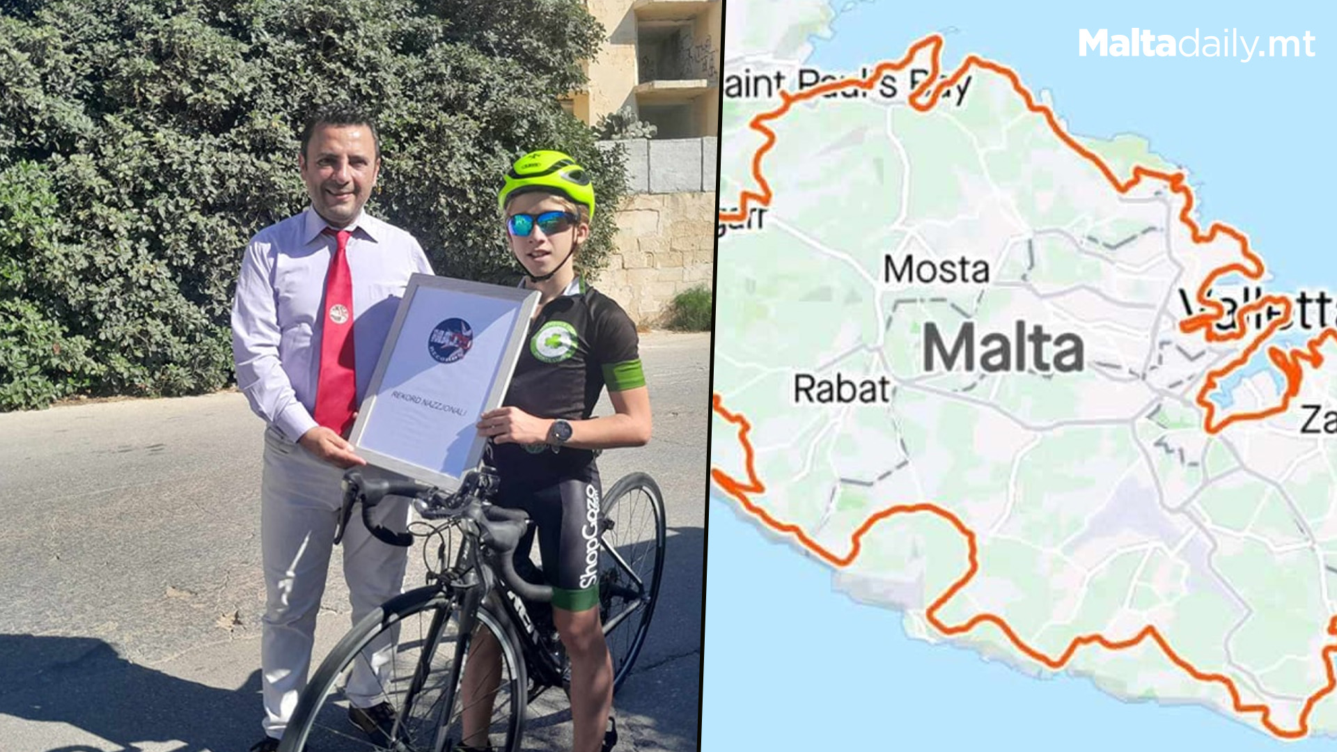 12 Year Old Boy Youngest To Cycle Around Malta In Least Time
