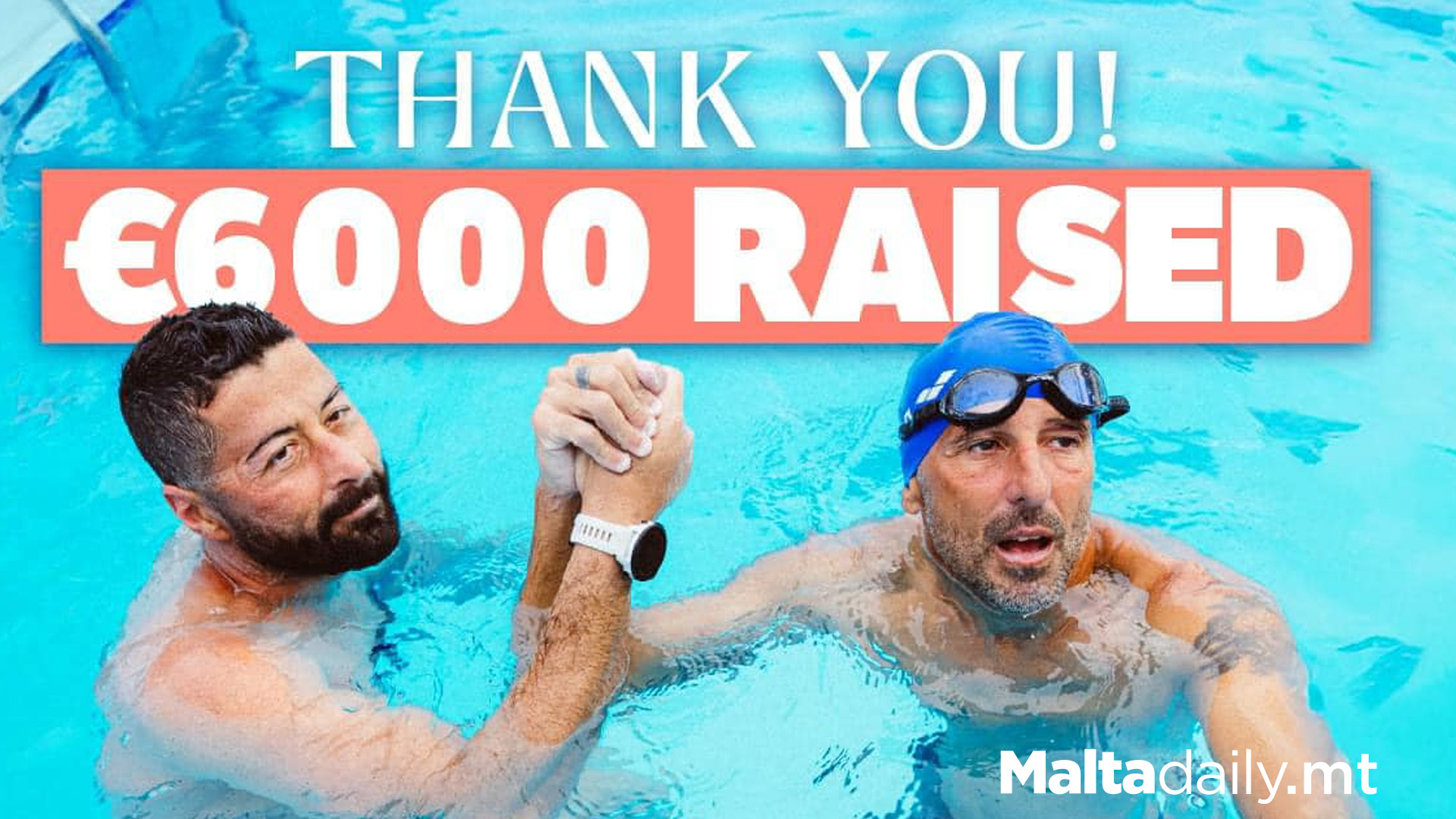 Neil & Fabio Raise €6K In 12 Hour Charity Swim