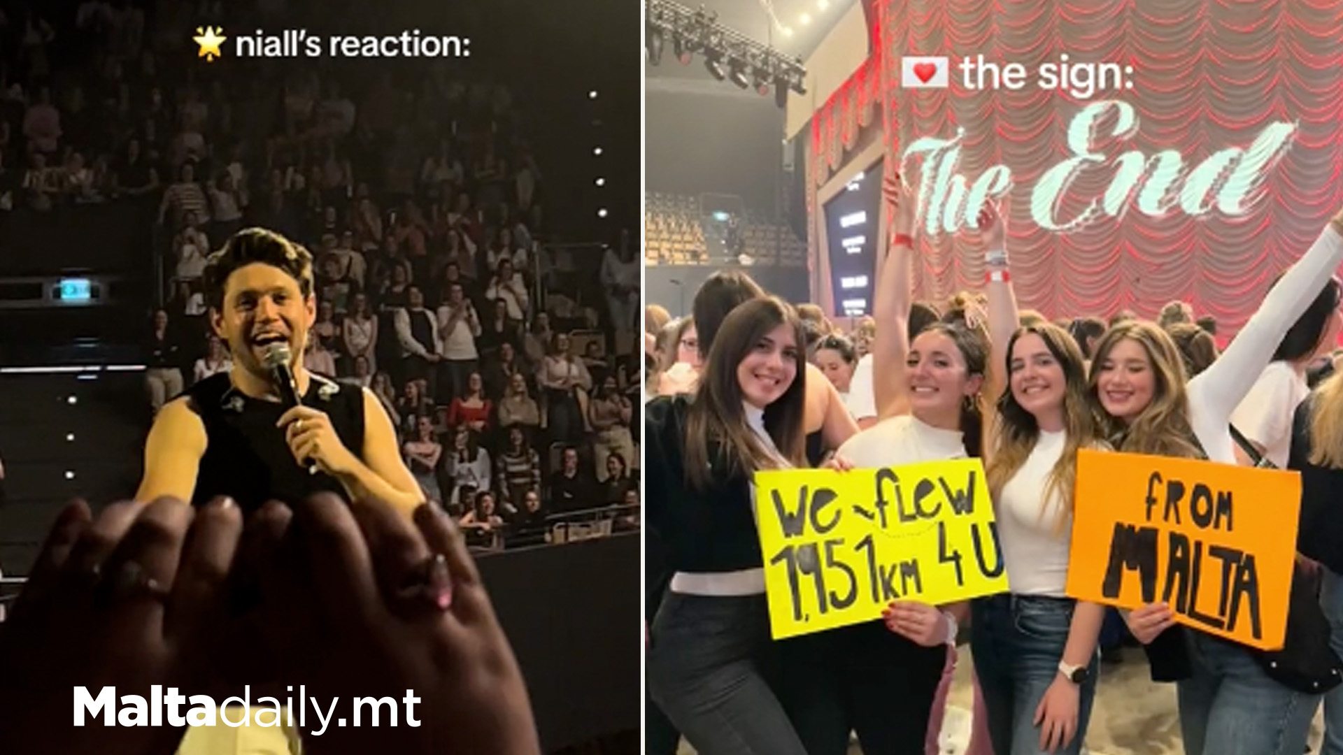 Niall Horan Spots & Mentions Maltese Fans During Concert