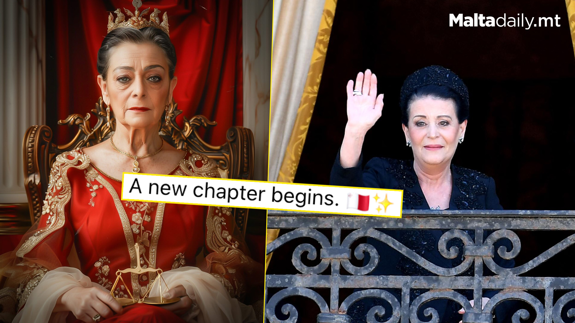 New President Reimagined As Queen Myriam Spiteri Debono