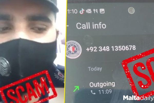 Masked Man Making Police WhatsApp Scam Calls