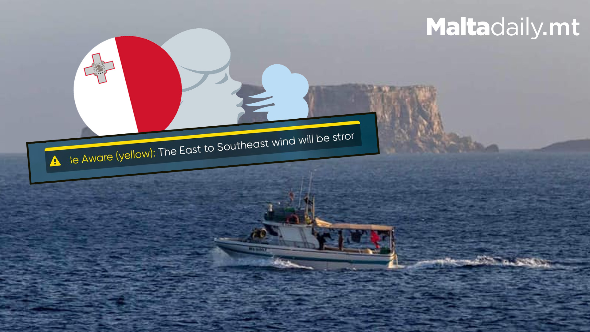 Yellow Warning Issued As Strong Winds Hit Malta