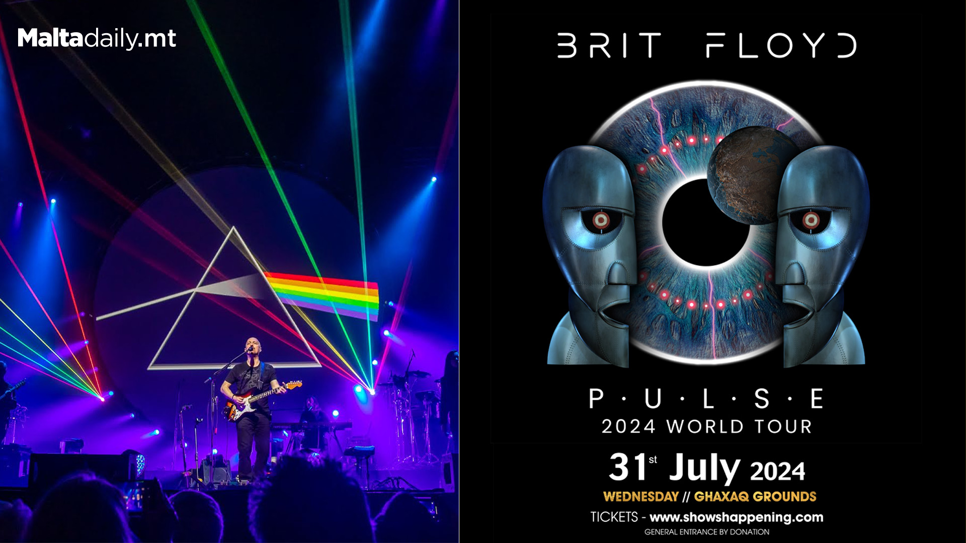 Pink Floyd Tribute 'Brit Floyd' Coming To Għaxaq Music Festival