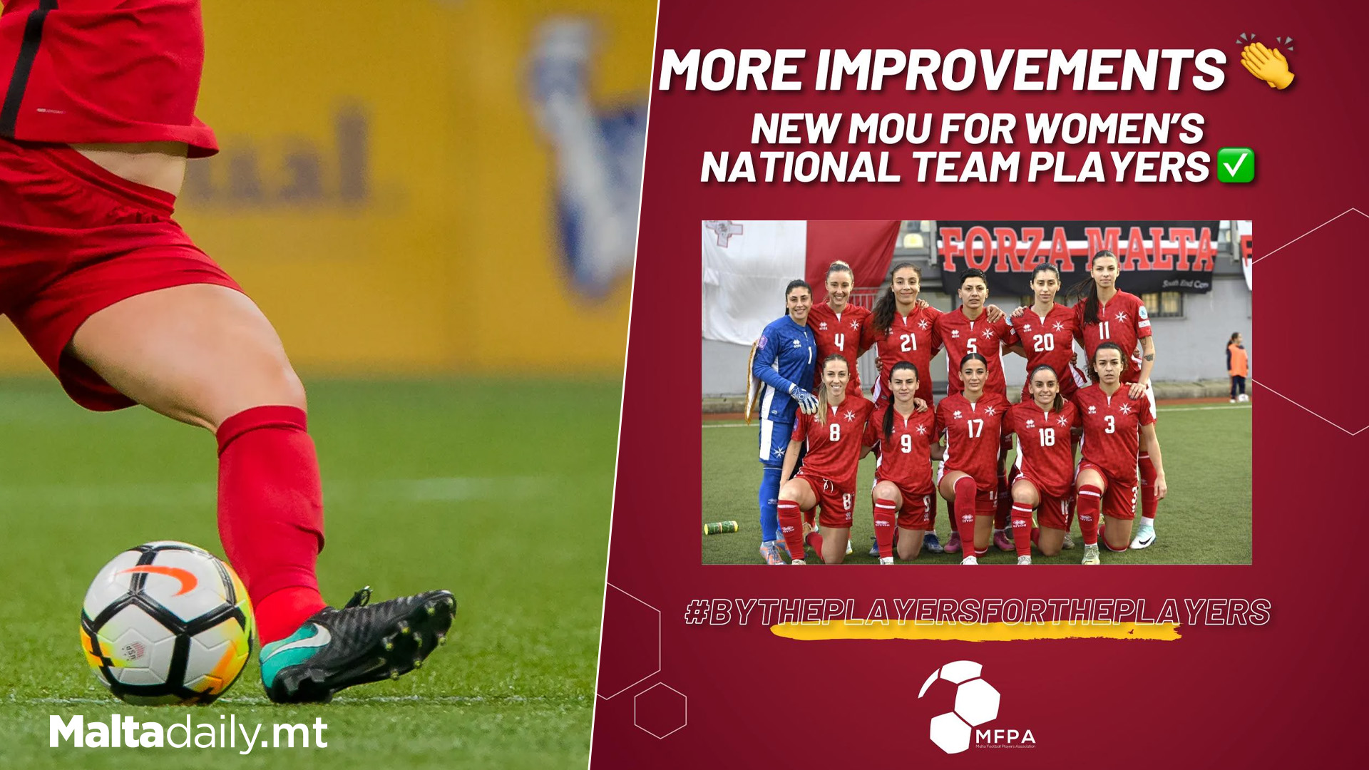 Improved Conditions For Malta's Women Footballers