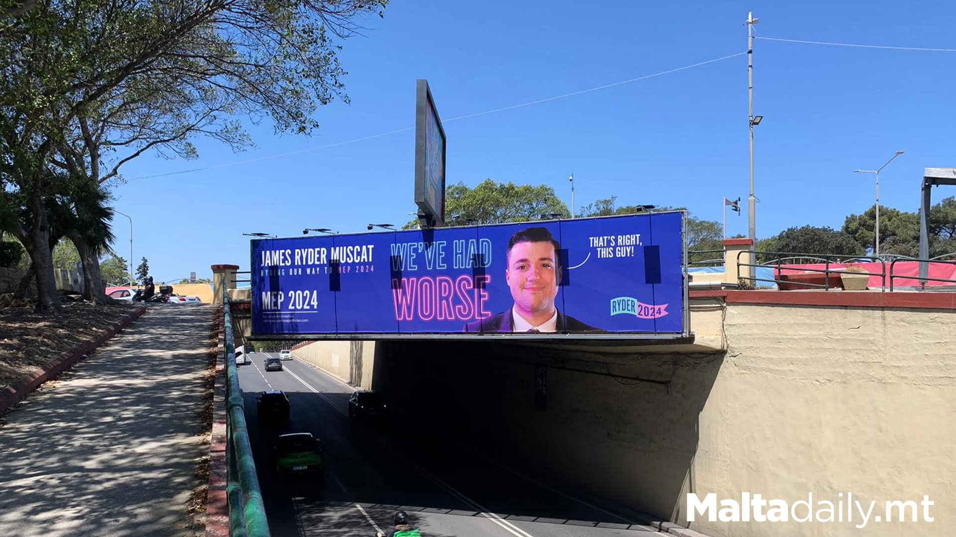 MEP Candidate James Ryder Sets Up Billboards Ahead of Election