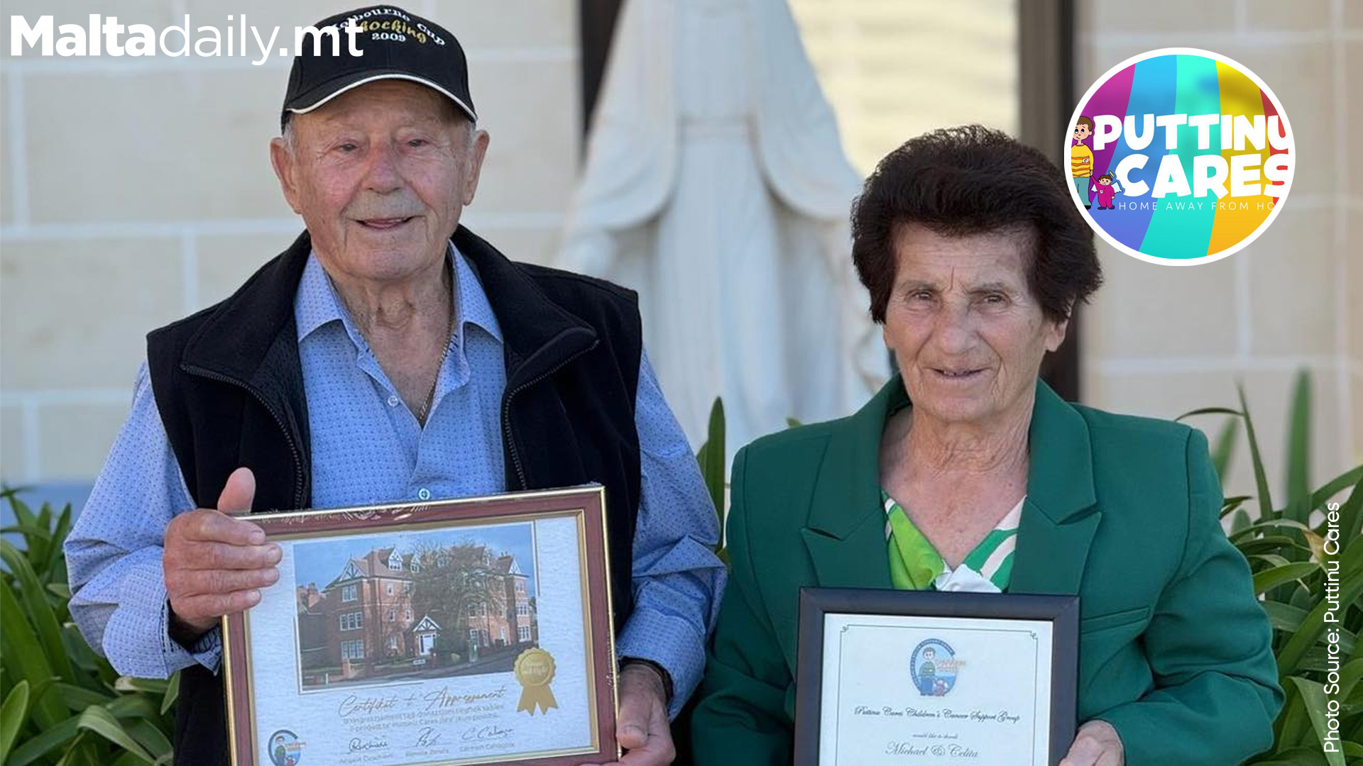 Elderly Couple Celebrate 60 Years of Love with a €1,710 Donation to Puttinu Cares