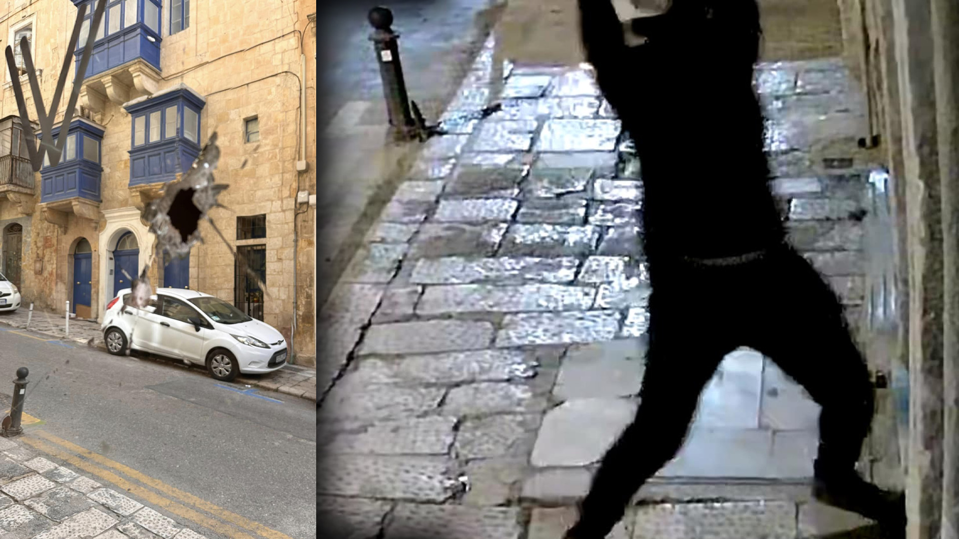 WATCH: Masked Man's Valletta Break-In Caught On Video