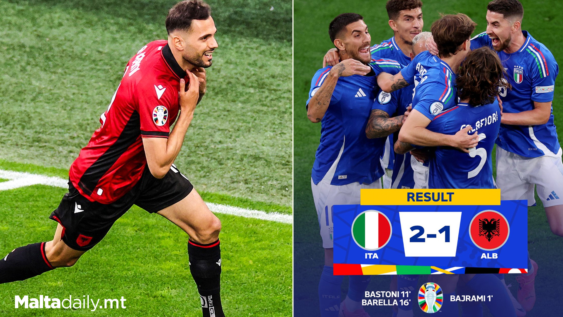 Albania Score After Just 23 Seconds Despite Loss To Italy