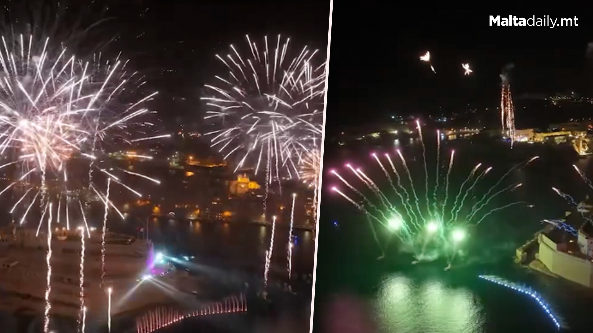 Skies Lit Up During Valletta Pageant Of The Seas