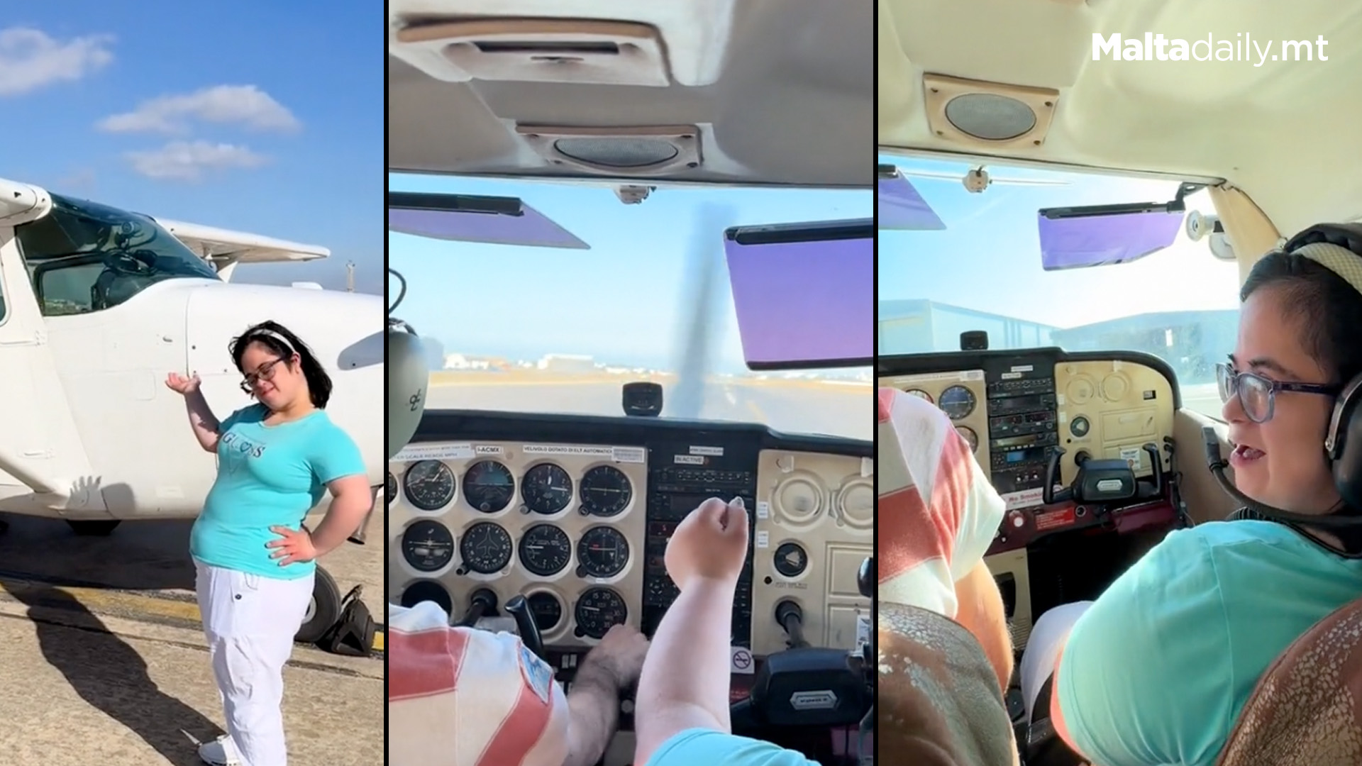 Siblings Take Cousin On Plane Ride For Her Birthday