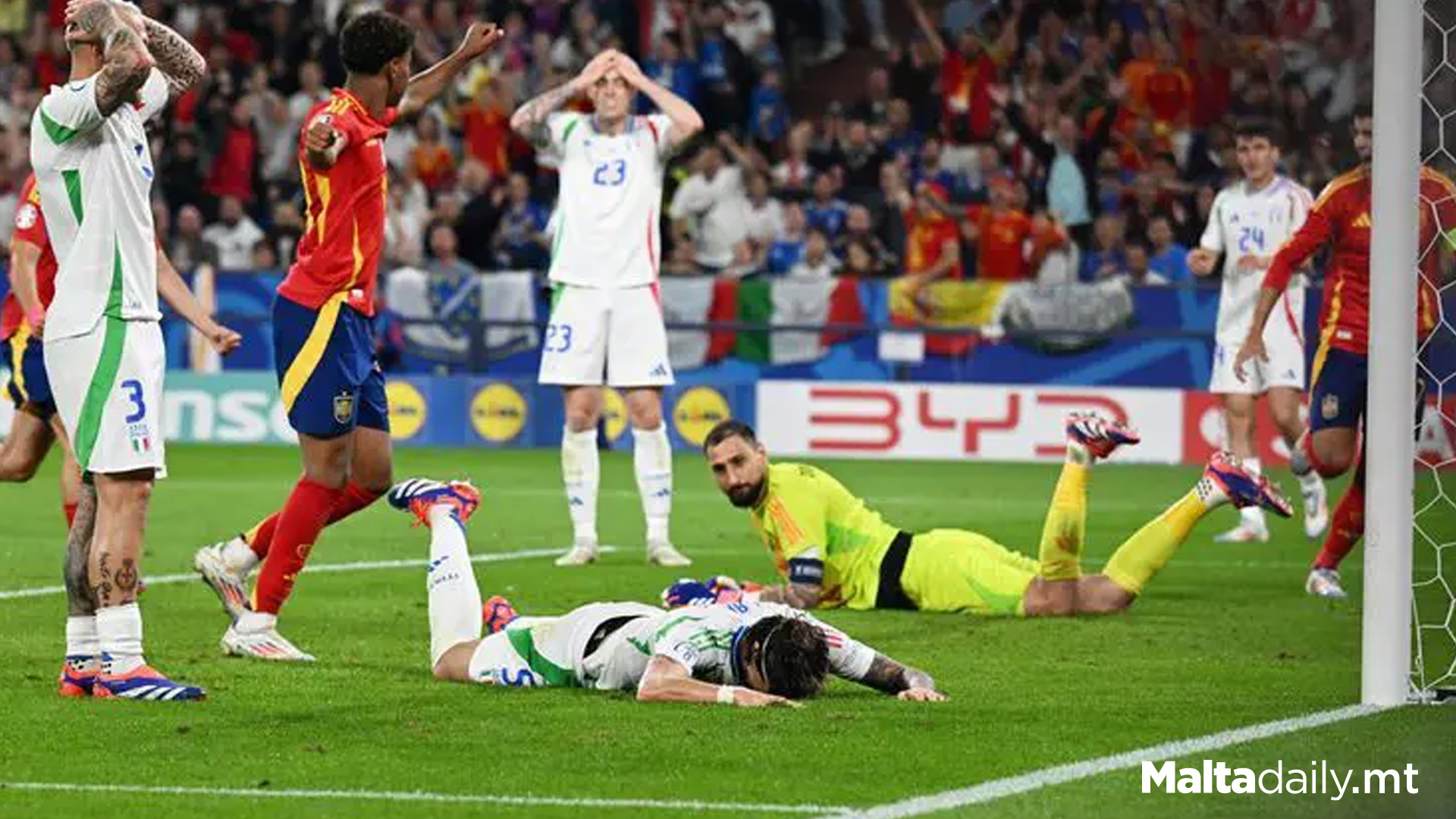 Italy's Own Goal See Spain In EURO 2024 Last 16