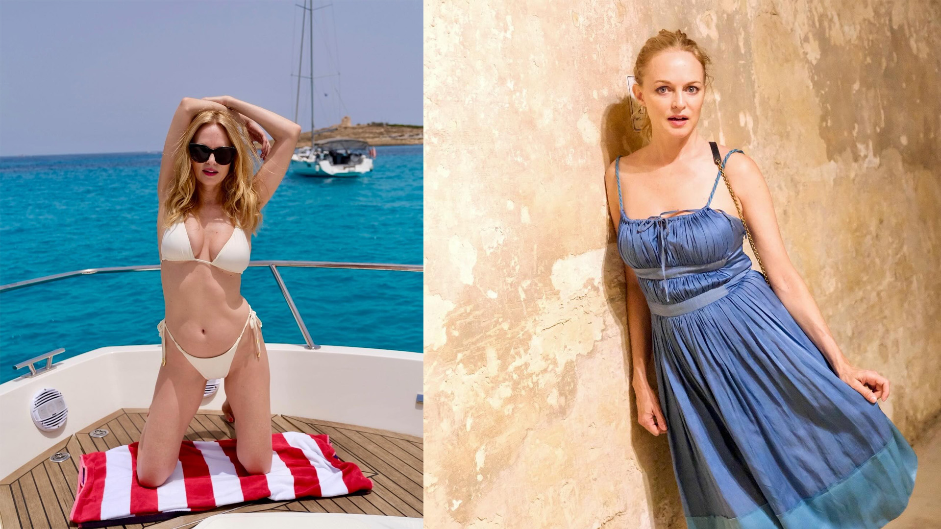 American Actress Heather Graham Enjoys Malta's Seas