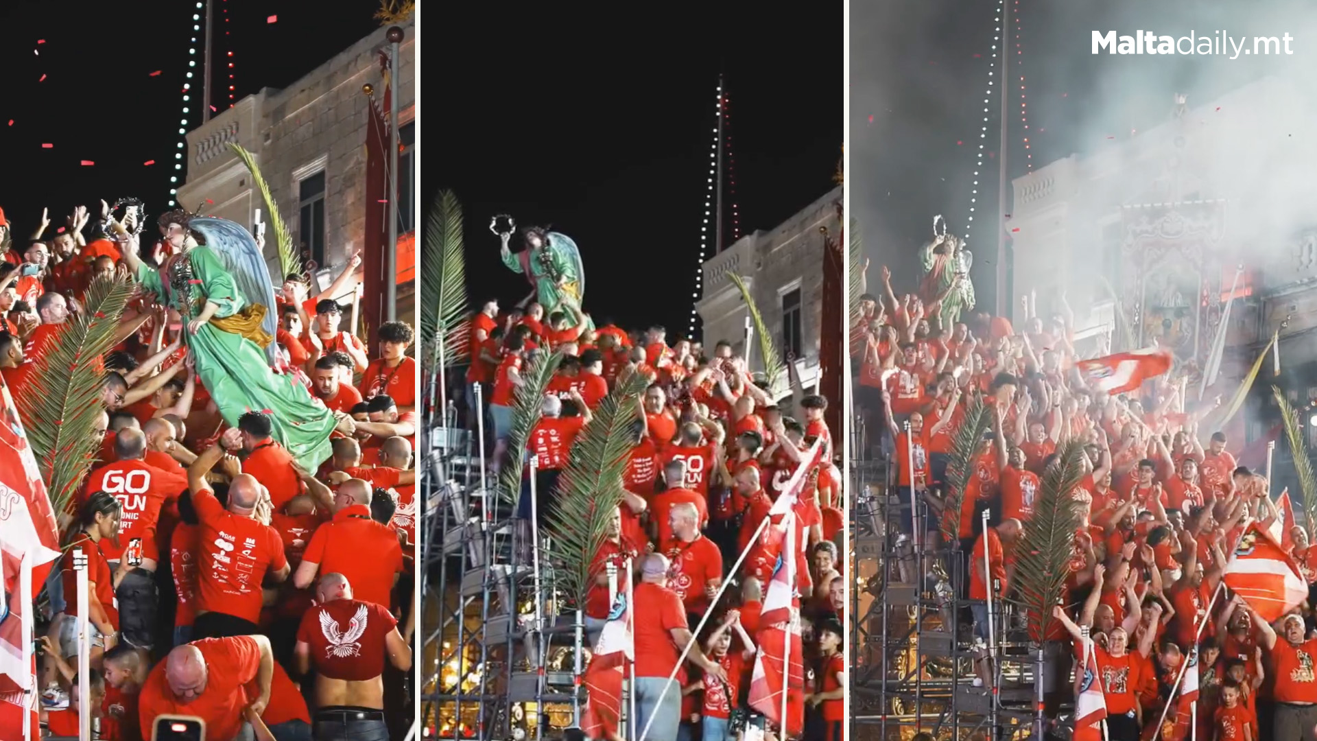 Iconic Marċ Tal-Anġlu Tradition At Luqa Festa