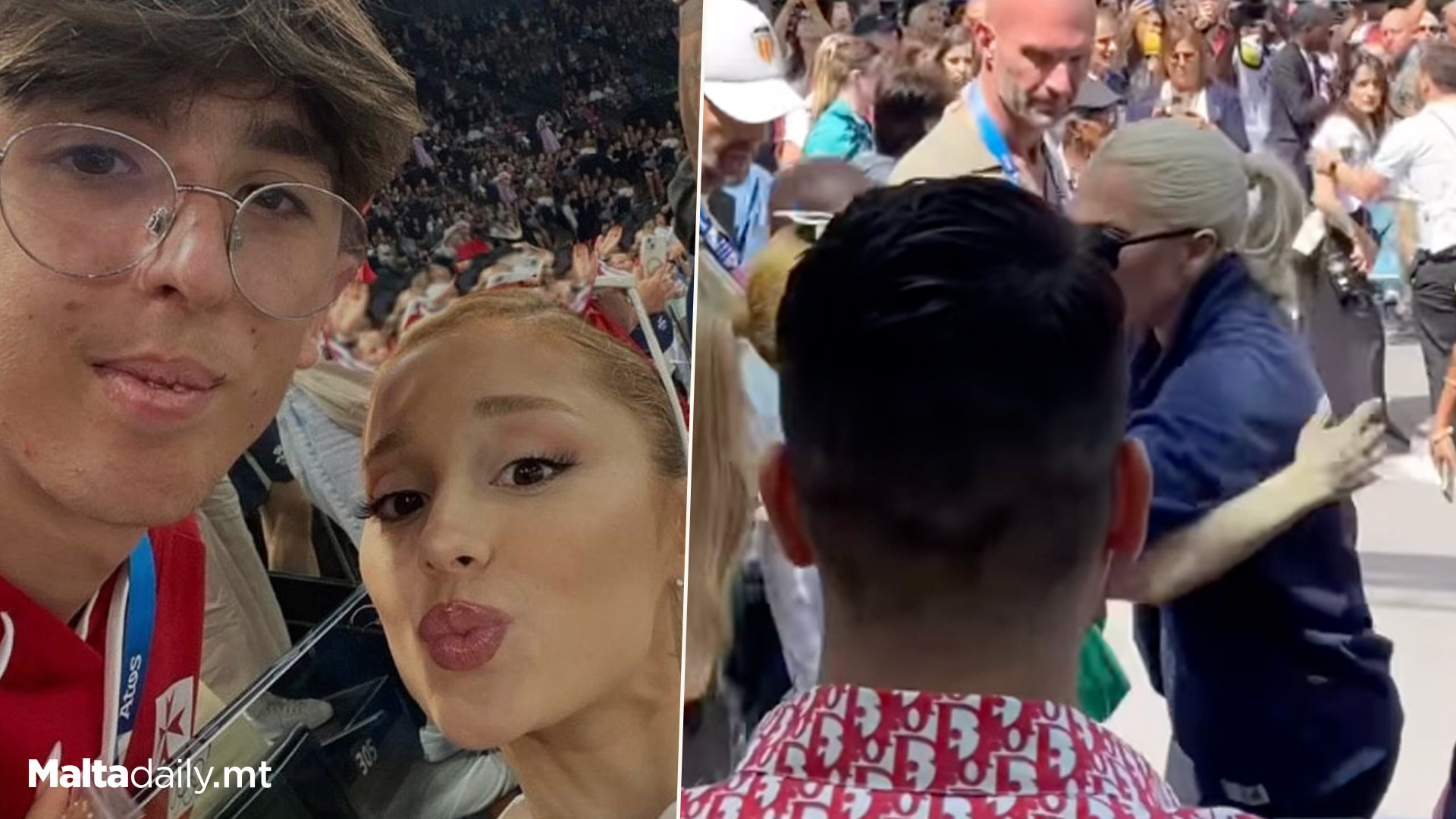 Maltese Fan At Olympics Meets Ariana Grande