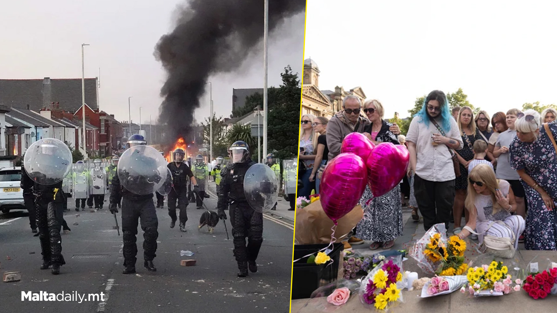 Clash After Stabbing Victim Vigil Turns Violent In Southport