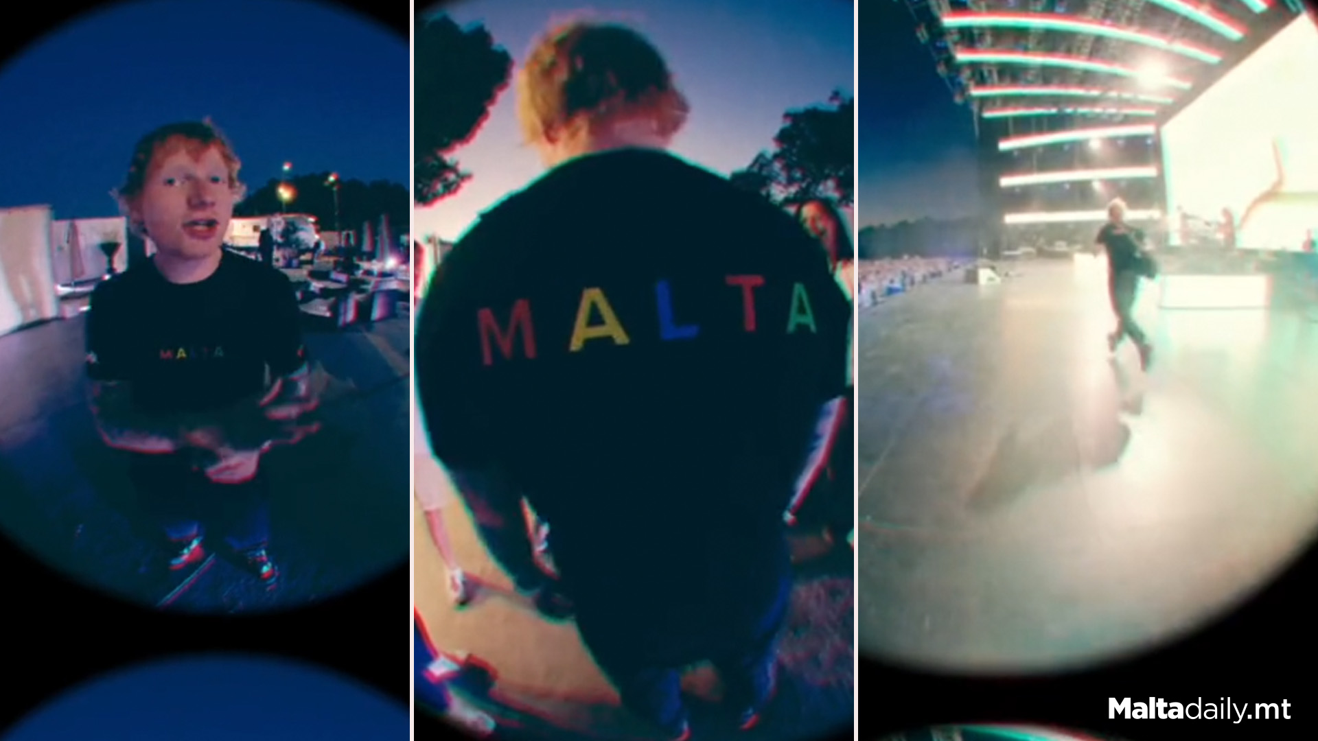 Ed Sheeran Documents Concert In Malta