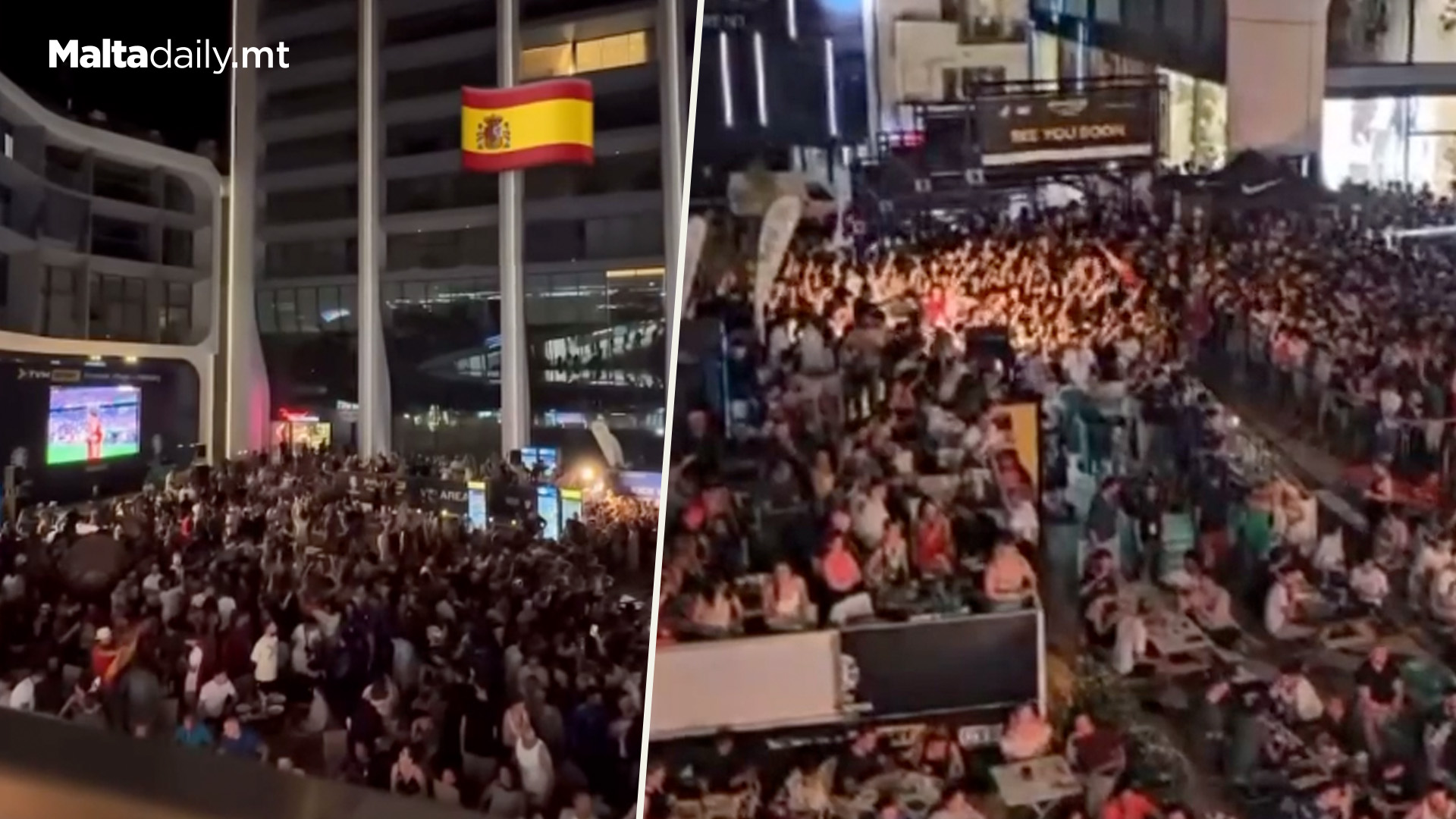 Mercury Towers Square Fills With Thousands For 1st Semifinal