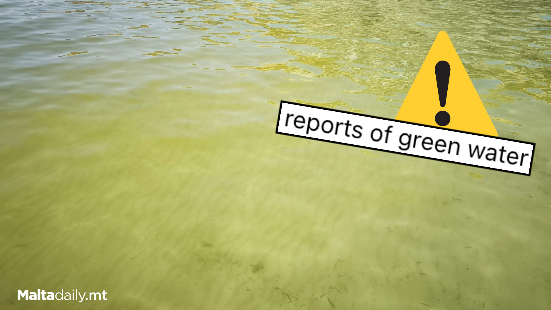 Environment Authorities Investigating Green Water Reports