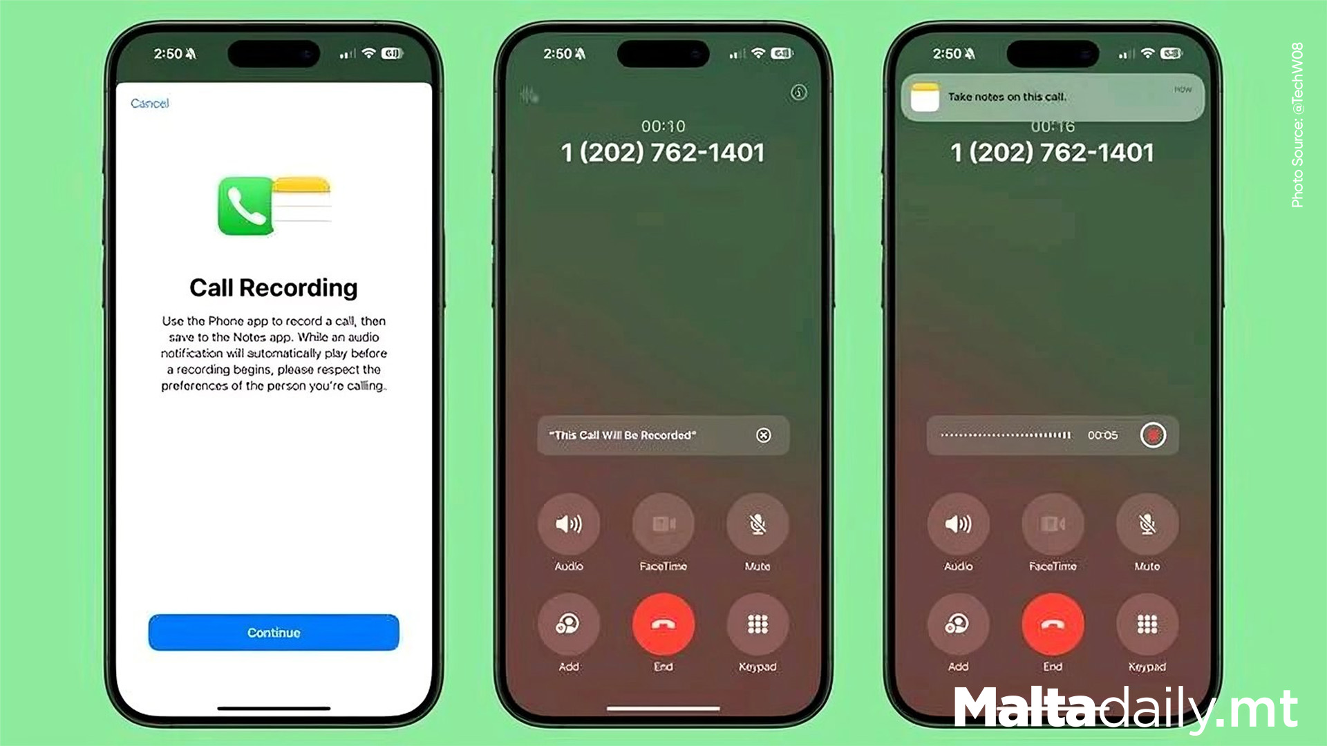 New Call Recording Feature on IOS 18.1 Beta