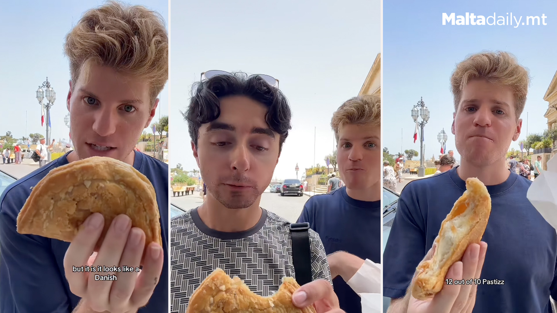 American Content Creator Tries Out Pastizzi In Malta