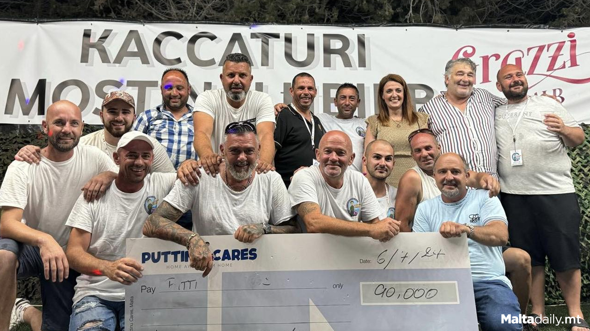 Kaċċaturi Mostin & Ħbieb Donate €90,000 To Puttinu Cares