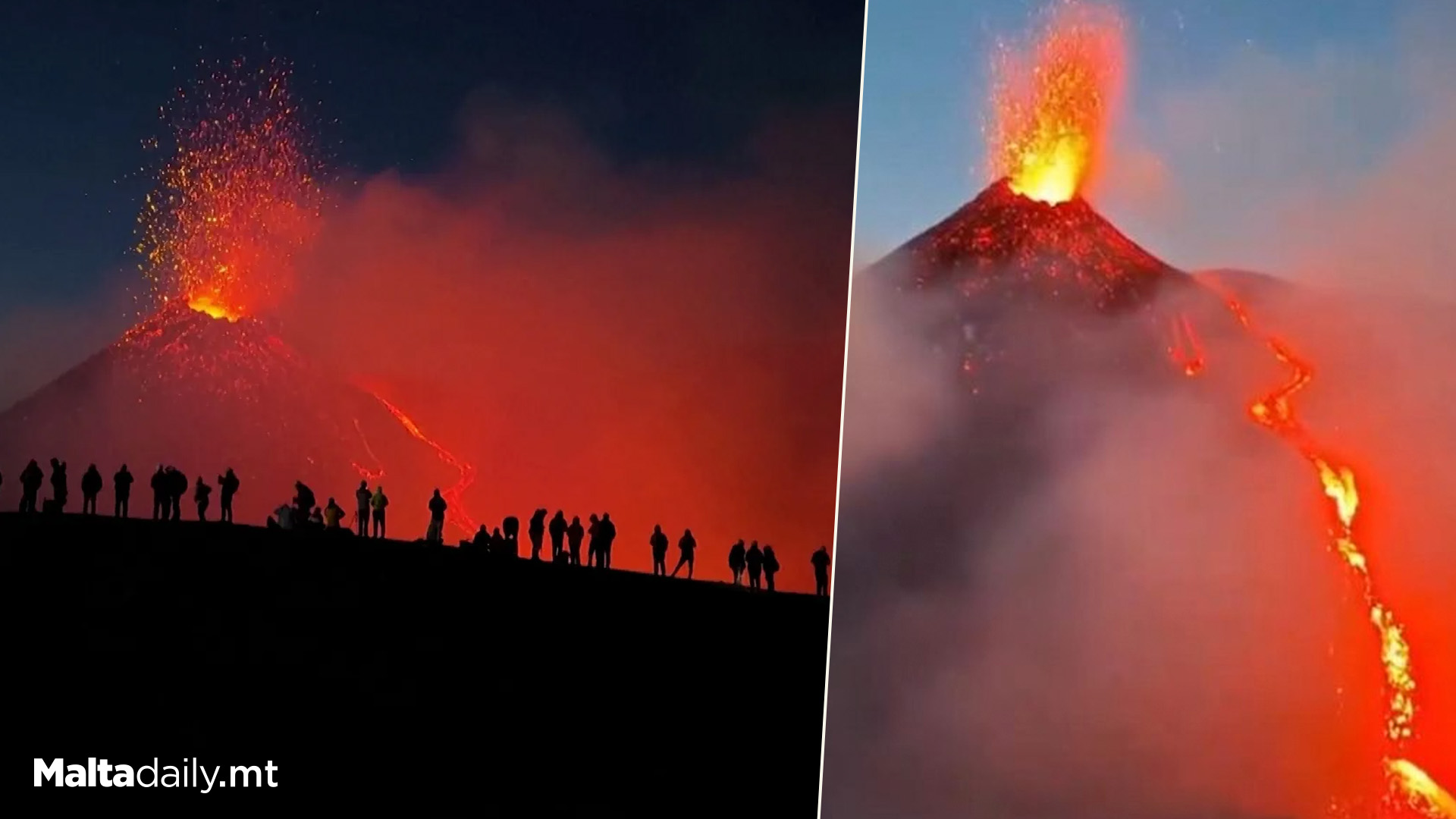 Social Media Captures Mount Etna's Latest Eruption