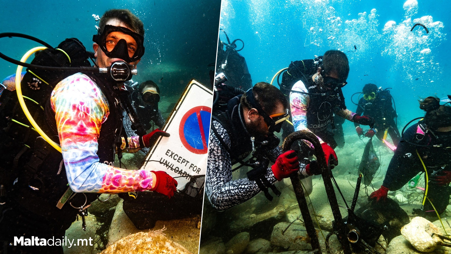 NGO Żibel Clean Up Paradise Bay Sea Bed