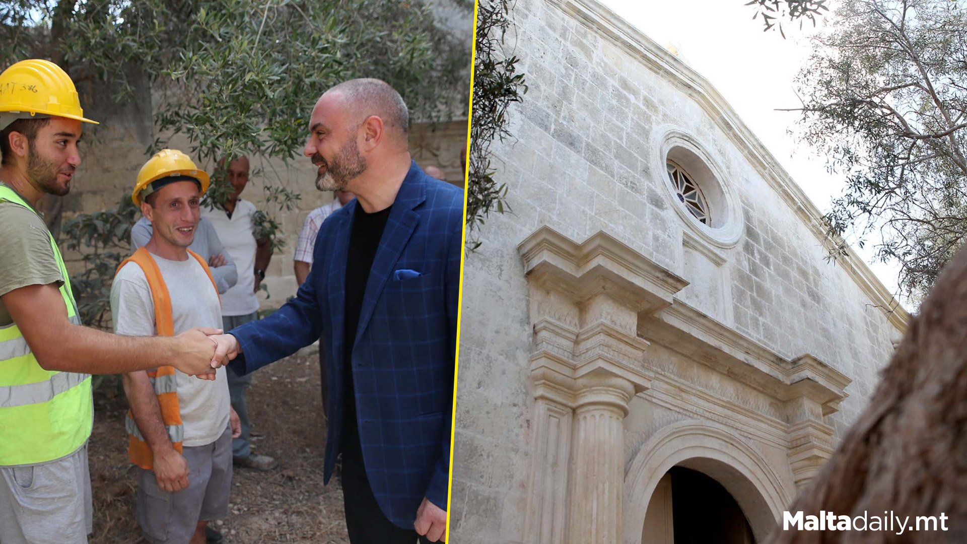 Ħal Lija Old Parish Church Of The Saviour Restoration Works Nearing Completion